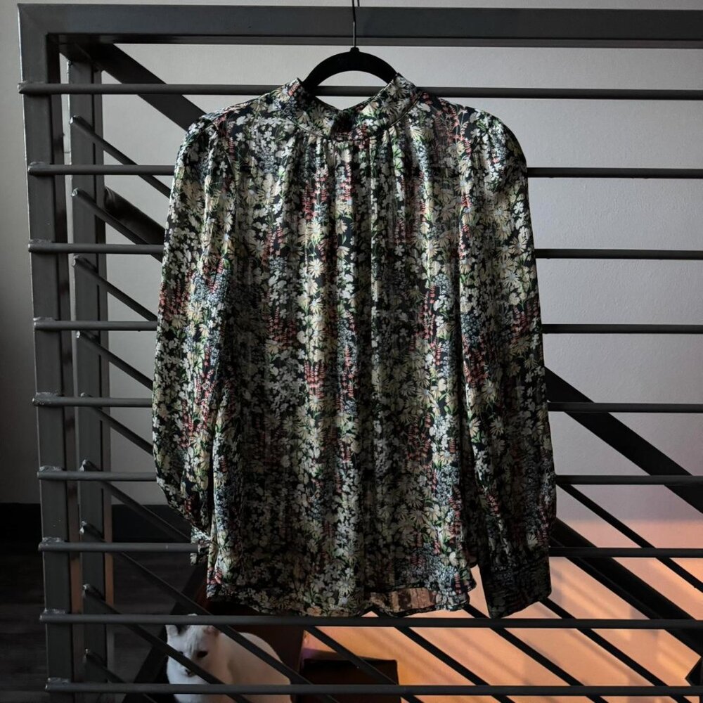 Floral blouse | whimsygoth dark academia boho cottagecore